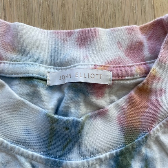 John Elliott Reconstructed Tie Dye Long Sleeve Tee Shirt - Picture 12 of 13